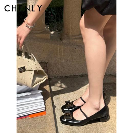 尘衣｜25春夏芭蕾舞粗跟厚底鞋 商品图0