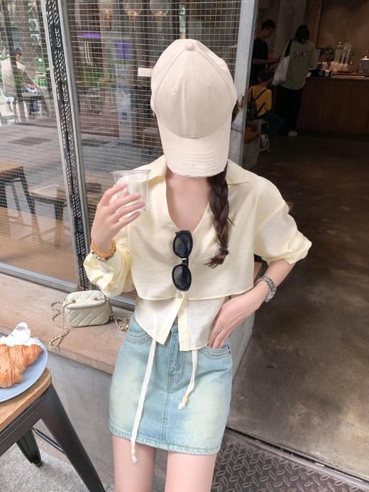 <曾小咸推荐>现货秒杀！卖完不补 ！微信打折价！假两件防晒长袖衬衫 日常169.99/件 立减90 秒杀79.99/件！！ 商品图8