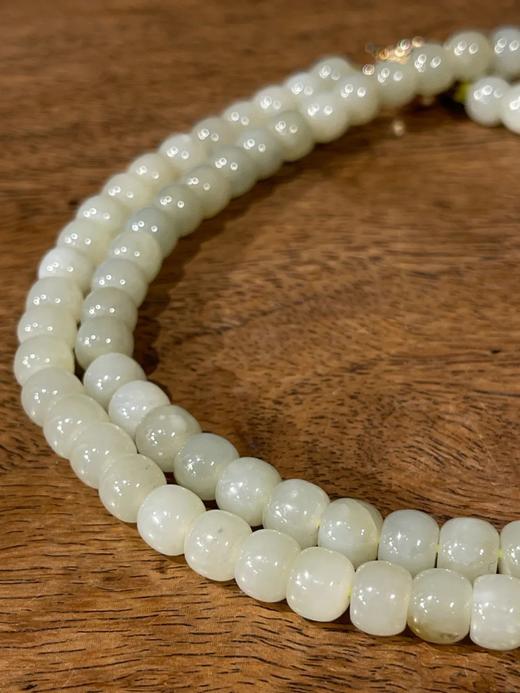 且末藍和田玉鼓珠項链与耳坠套组，顺丰包邮 商品图10