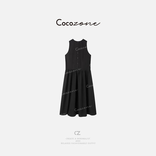 COCO ZONE 刘一一【100棉】法式气质圆领无袖连衣裙ACD2A0300 商品图1