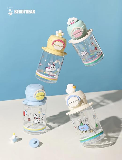 【品牌直发】【杯具熊轻夏系列开口笑塑料杯】双饮塑料杯680ml 直饮+吸管杯 便携简约可爱 成人 学生 商品图2