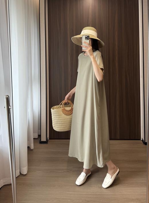 重磅100%桑蚕丝J*BY原厂剪标发直筒老钱风连衣裙 商品图4