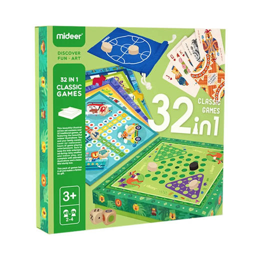 mideer弥鹿MD2071，32合1多功能桌游 商品图0