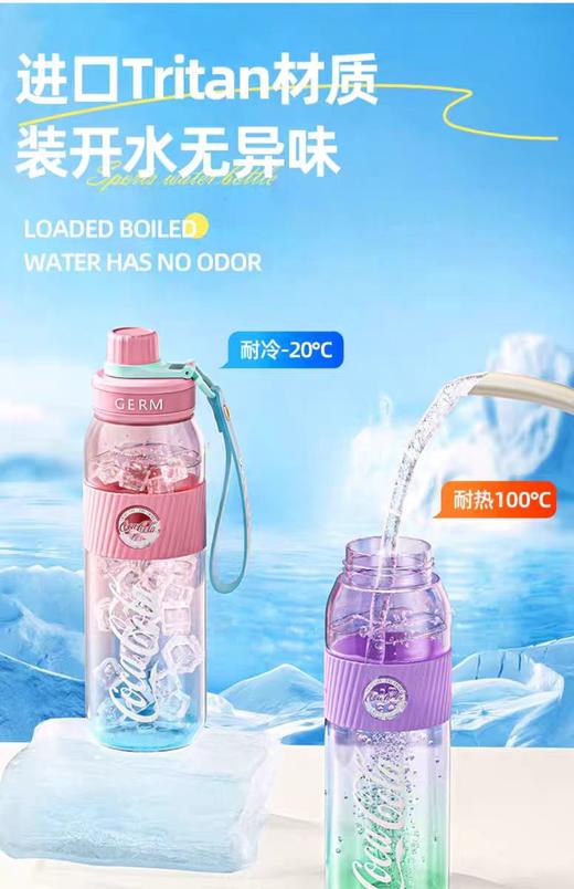 GERM可口可乐联名款渐变元气水壶（青空暮紫）700ml【宝库优选】 商品图2