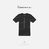 COCO ZONE 刘一一 通勤风U领撞色单排扣简约短袖T恤 CD2A1256 商品缩略图0