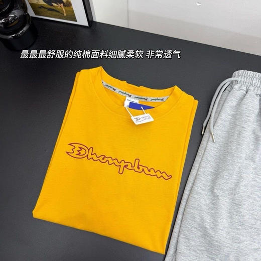 【卖萌冠军 南瓜橘纯棉套装】懒人必备!灰色休闲五分裤 显白神器!南瓜橘纯棉短袖高级纯棉|透气吸汗，30°C高温也不闷 商品图2