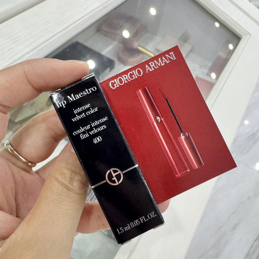 阿玛尼GIORGIO ARMANI · 红管唇釉丝绒哑光口红滋润经典正红400 206 正品1.5ml 小样 商品图0