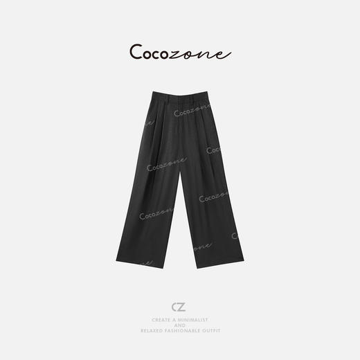 COCO ZONE 刘一一“香云纱美学”100桑蚕丝龟裂纹休闲裤CD1A0944 商品图0