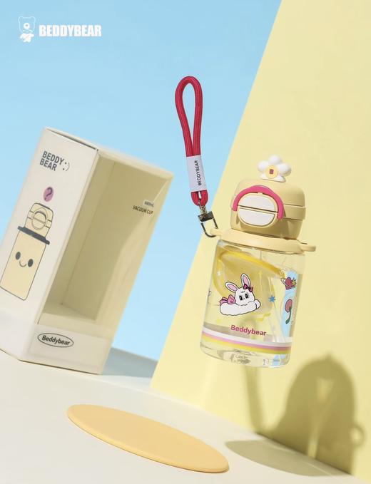 【品牌直发】【杯具熊轻夏系列开口笑塑料杯】双饮塑料杯680ml 直饮+吸管杯 便携简约可爱 成人 学生 商品图7