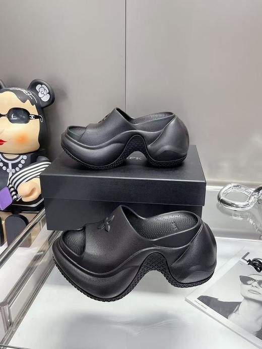 SMFK Compass 舒适增高一字拖鞋 女款 荒野黑（HC） 商品图2