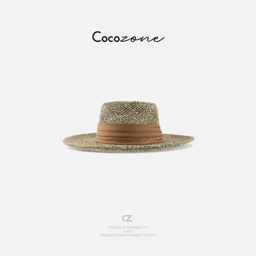 COCO ZONE 刘一一 草编织法式镂空沙滩度假女帽子CD2A1246 商品图0