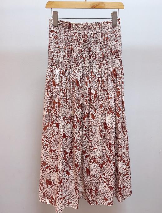 61-2 高圆圆 ED联名 松紧腰 侧开叉 飘逸半身长裙 我穿L 商品图10