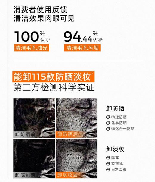 C 咖氨基酸白泥清透净肤双管洁面乳（深研版5）50ml+50ml【宝库优选】 商品图6