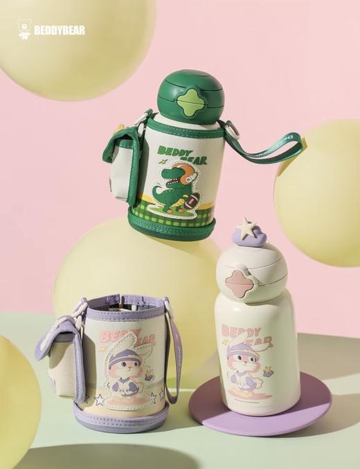 【品牌直发】【杯具熊星辰双饮系列】双饮保温杯600ml 一盖两用双饮杯吸管杯儿童幼儿园水壶316不锈钢 商品图1