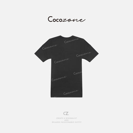 COCO ZONE 刘一一 通勤风U领撞色单排扣简约短袖T恤 CD2A1256 商品图1