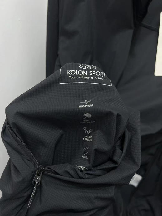 正品KOLON可隆25新款夏季防晒 户外夹克 连帽立领夹克，
尺码：M L XL XXL 3XL 商品图8
