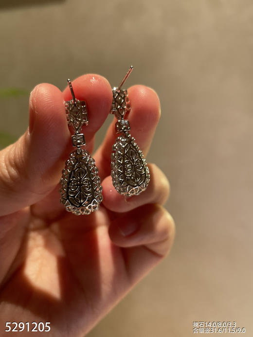 艳紫罗兰福豆耳坠  89999【5291205】 商品图7