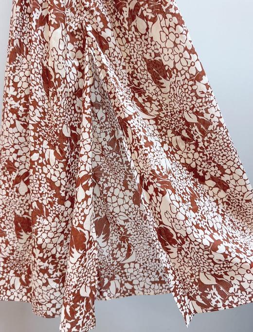 61-2 高圆圆 ED联名 松紧腰 侧开叉 飘逸半身长裙 我穿L 商品图12