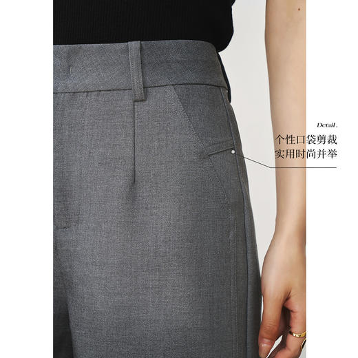 OLrain欧芮儿灰色西装短裤女夏季2025新款高腰韩版小个子热风裤子 商品图3