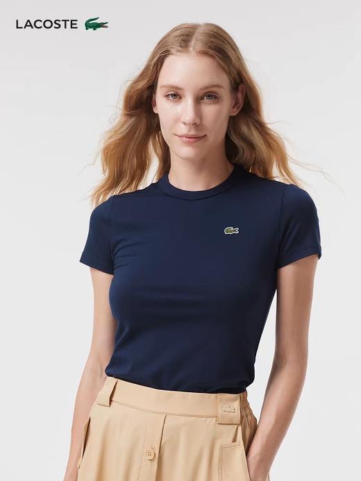 【5.9折】5楼法国鳄鱼LACOSTE圆领T恤TF7218-98-166吊牌价590折后价350 商品图0