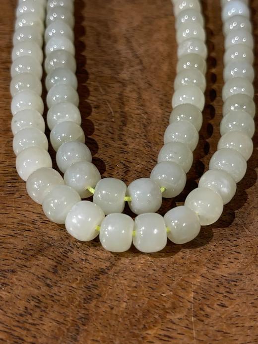 且末藍和田玉鼓珠項链与耳坠套组，顺丰包邮 商品图4