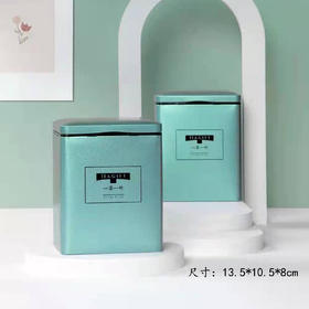 一茶一叶【蓝.翻盖150g装.单罐】3.6元1个.整箱120个