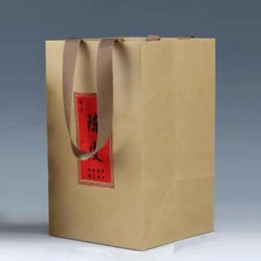 牛皮纸【陈皮】手提袋.4元1条.1捆50条100条包邮 商品图1