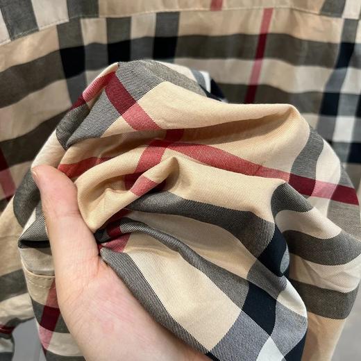 BUR男士格子短袖衬衫衬衣 商品图5