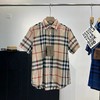 BUR男士格子短袖衬衫衬衣 商品缩略图2