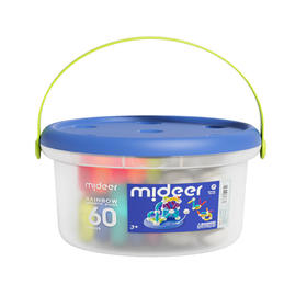 GZKmideer弥鹿MD1431彩虹磁力棒-互动缤纷桶60pcs