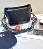 Chanel 小号 黑色 做旧牛皮 菱格纹 流浪包 商品缩略图1