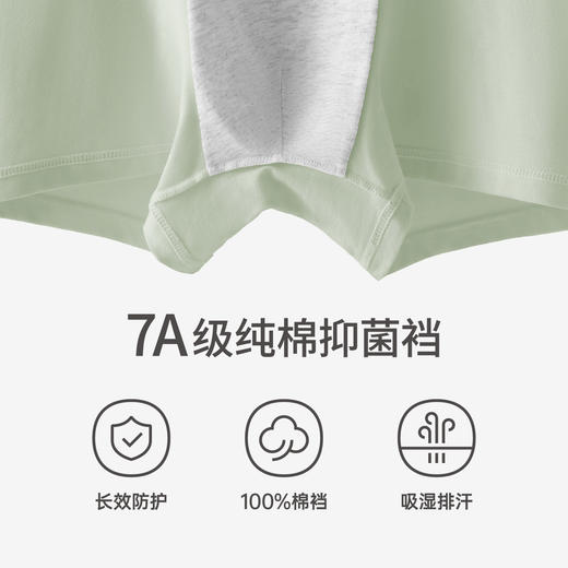 吸湿排汗 7A抑菌 | 2025新款芬腾男士内裤 纯棉7A抑菌舒适 中高腰四角短裤 3条装 [贴身衣物，非质量问题不支持退换，介意慎拍！] 商品图3