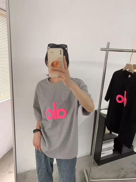 AL0 立体发泡印花 宽松情侣款 圆领短袖T恤 TX508 商品图2