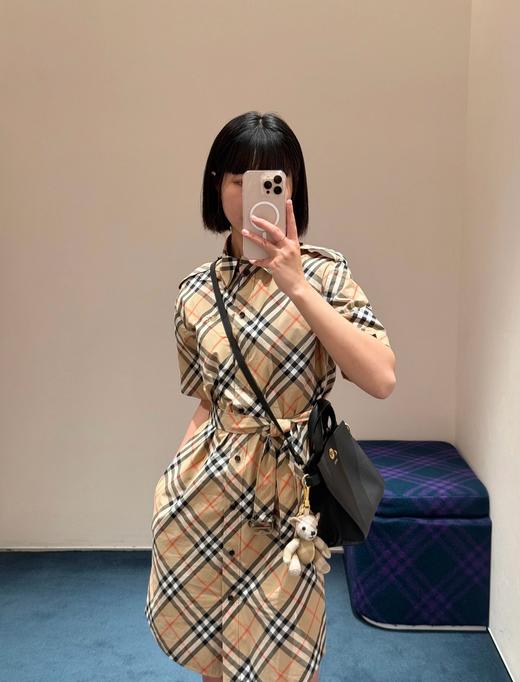 BUR新款连衣裙 Vintage复古格纹甄选100%客供纯棉面料 商品图2