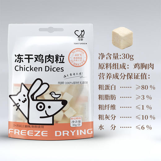 『赠品链接勿拍』它秒多口味多品种冻干小零食猫咪狗狗奖励食品 商品图1