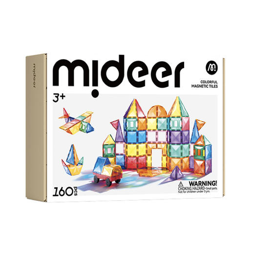 mideer弥鹿MD1639彩窗光影艺术磁力片-160pcs 商品图0