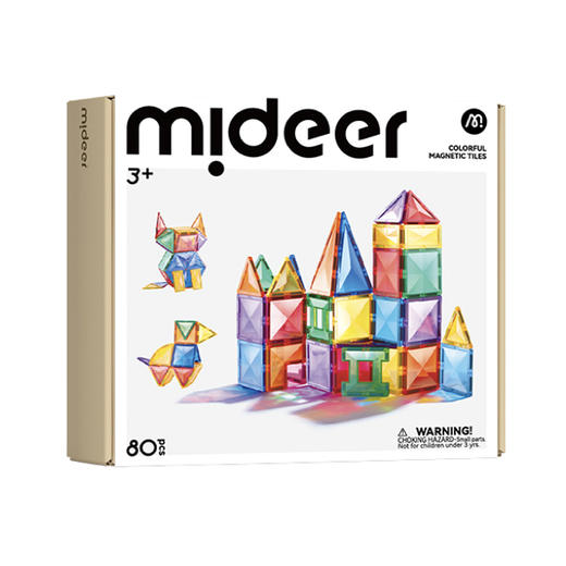 mideer弥鹿MD1638彩窗-光影艺术磁力片80pcs 商品图0