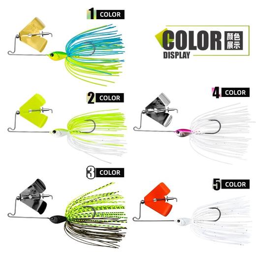 【驯鱼高手】阵风超精细噪音水面拖拉机 buzzbait鲈鱼鳜鱼饵 水面系 商品图3