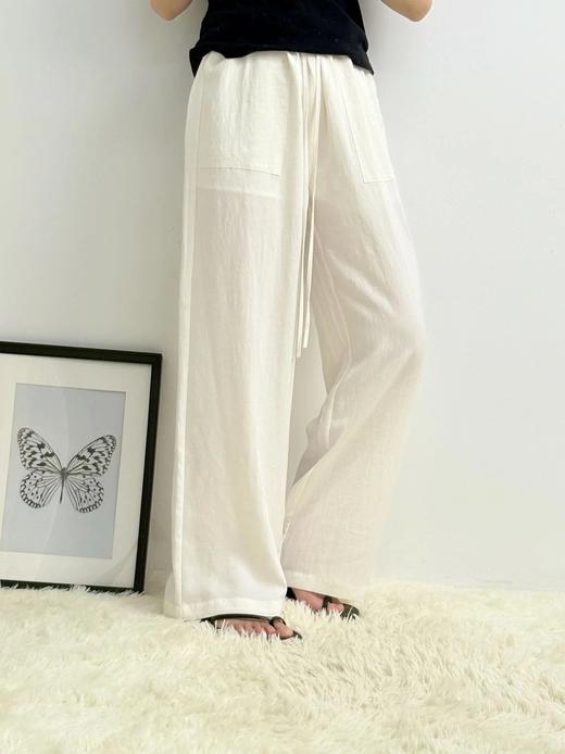 LPIUTY品牌直发！老钱缪斯~极奢亚麻天丝休闲裤 C21925087 商品图4