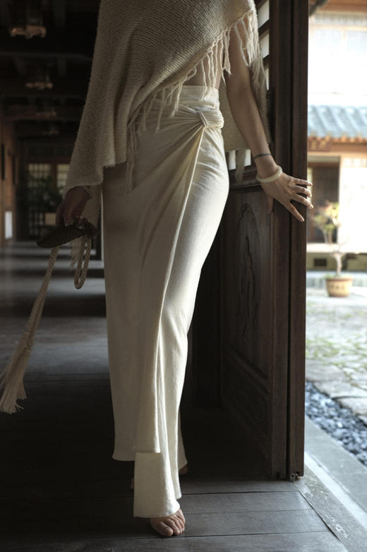 空山印 - 蚕丝棉围裹半裙/开衫（桑蚕紬丝） 商品图1