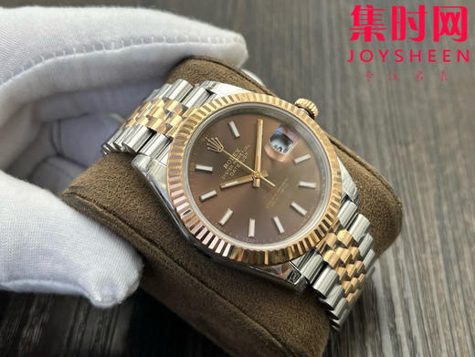 劳力士 VS日志41系列 间玫金咖啡 男士腕表 3235机 五珠带 表径41mm 商品图3