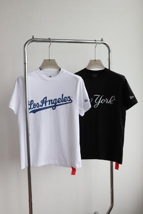 N.ER@ 纽①华 图腾嵌花 情侣款圆领短袖T恤 TX510