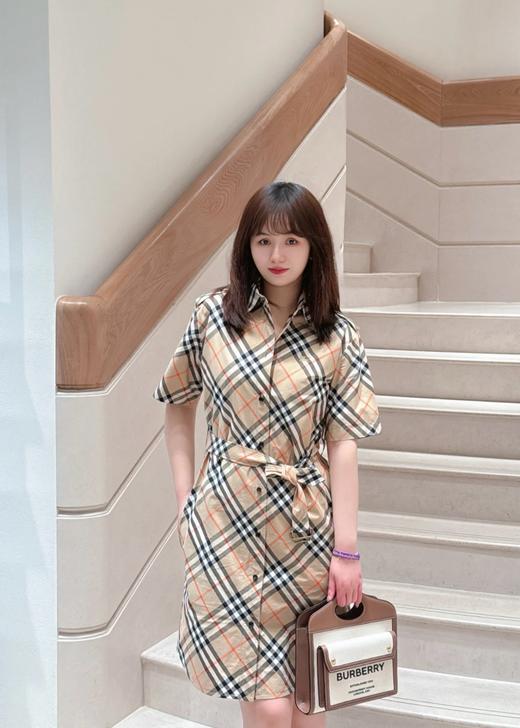 BUR新款连衣裙 Vintage复古格纹甄选100%客供纯棉面料 商品图3