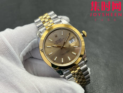 劳力士 VS日志41系列 间金光圈 香槟金盘 男士腕表 3235机 五珠带 表径41mm 商品图0