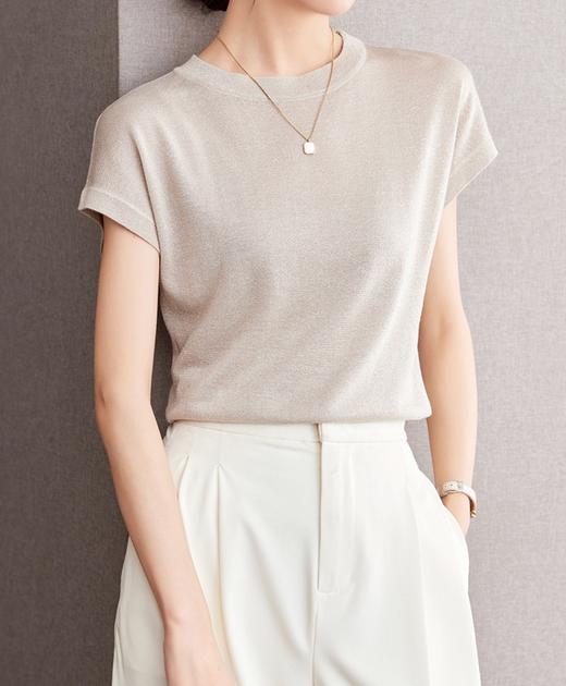 哥弟同款天丝桑蚕丝星空针织衫 商品图0