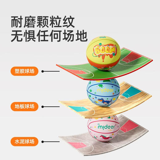 mideer弥鹿MD2271儿童篮球-宇宙环球熊5号球 商品图5