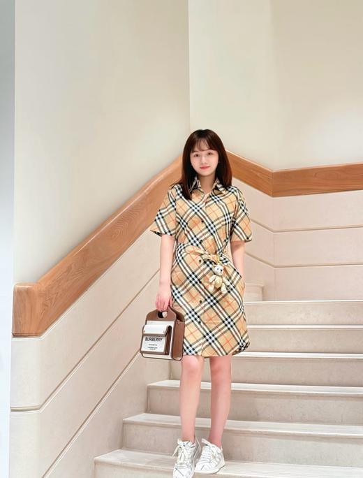 BUR新款连衣裙 Vintage复古格纹甄选100%客供纯棉面料 商品图1