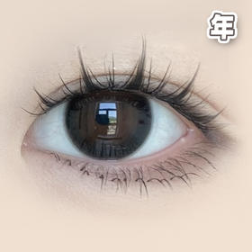 #K10 Black 啵啵黑 黑色 14.2mm 【1片装】舒适推荐 / 年抛