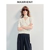 MAXRIENY精致千金风宽松v领飘带毛针织衫25夏款高级气质感上衣女(货号:MF86JA254) 商品缩略图2
