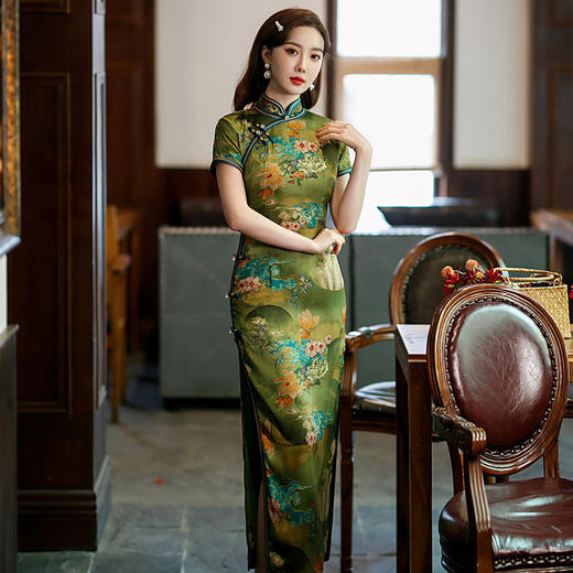 TZW-改良版中国风旗袍连衣裙 商品图3
